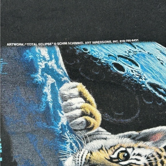 Vintage 90s Jerzees Protect The Planet Works Wildlife Fund - Picture 4 of 7